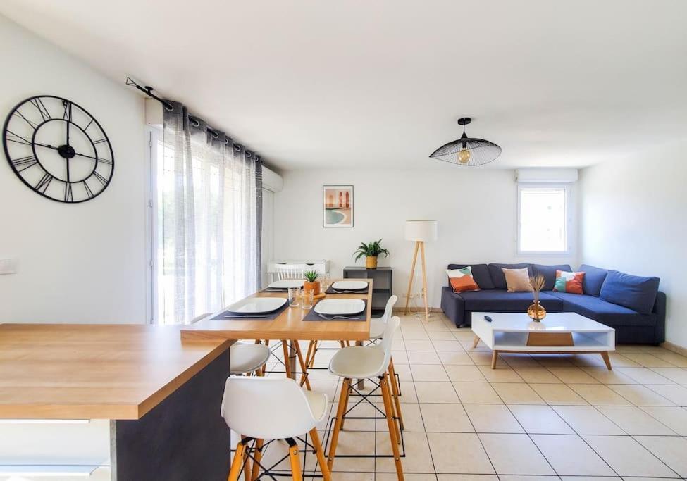 *Le Carpe Diem, Appartement 2 Chambres, Piscine, 2 Parking, Clim* มงต์เปอลิเยร์ ภายนอก รูปภาพ